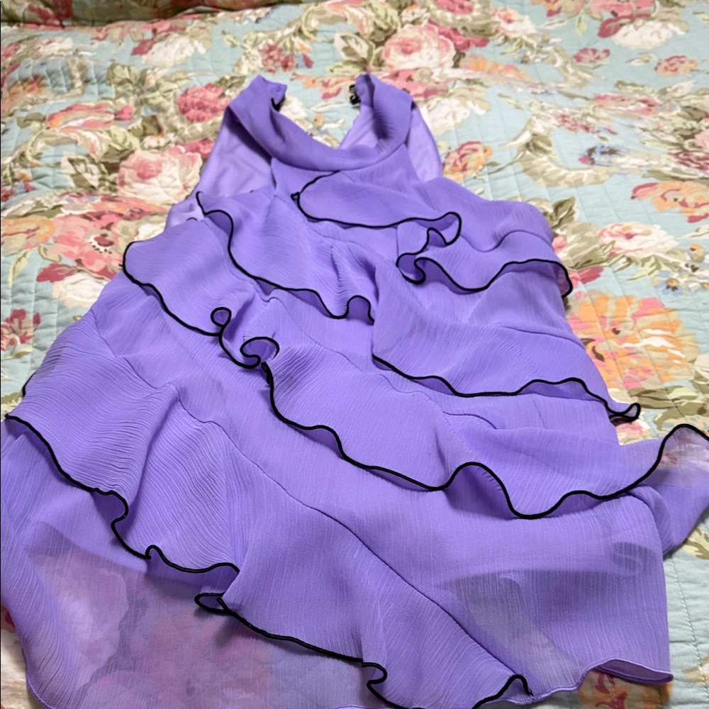 A. Byer Lavender Sleeveless Blouse